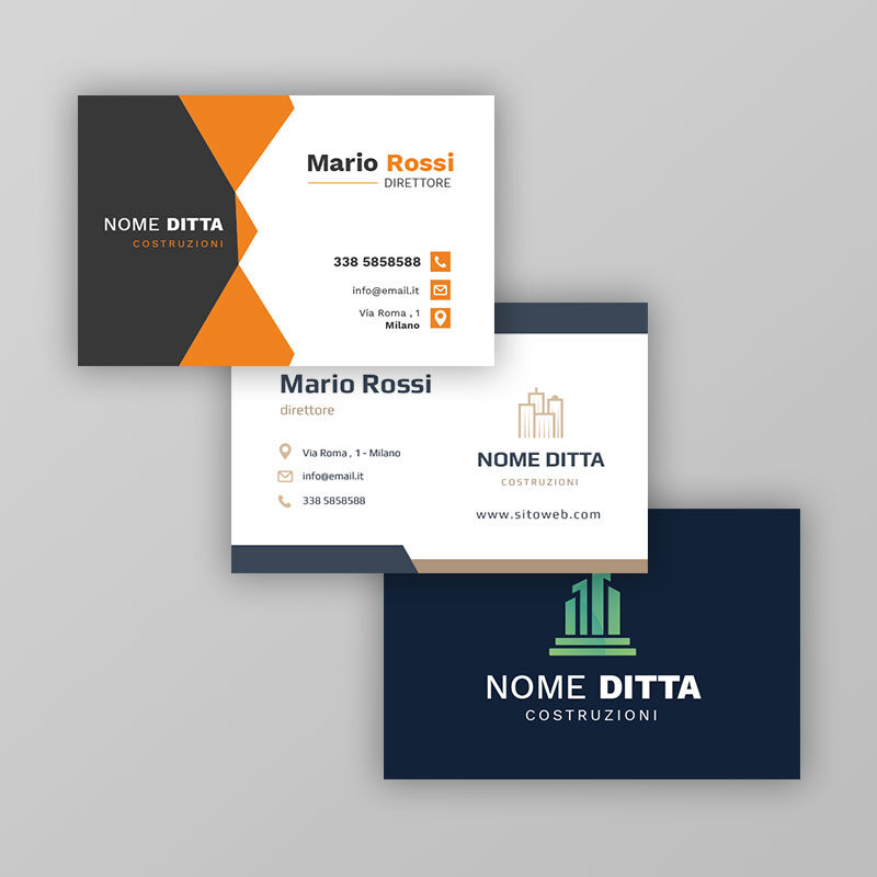 Biglietti da Visita per Impresa Edile